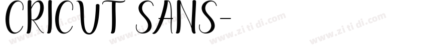 cricut sans字体转换